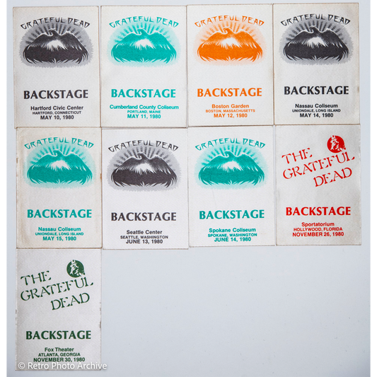 Dan Healy Backstage Passes (05/10/1980 -11/30/1980) Bundle