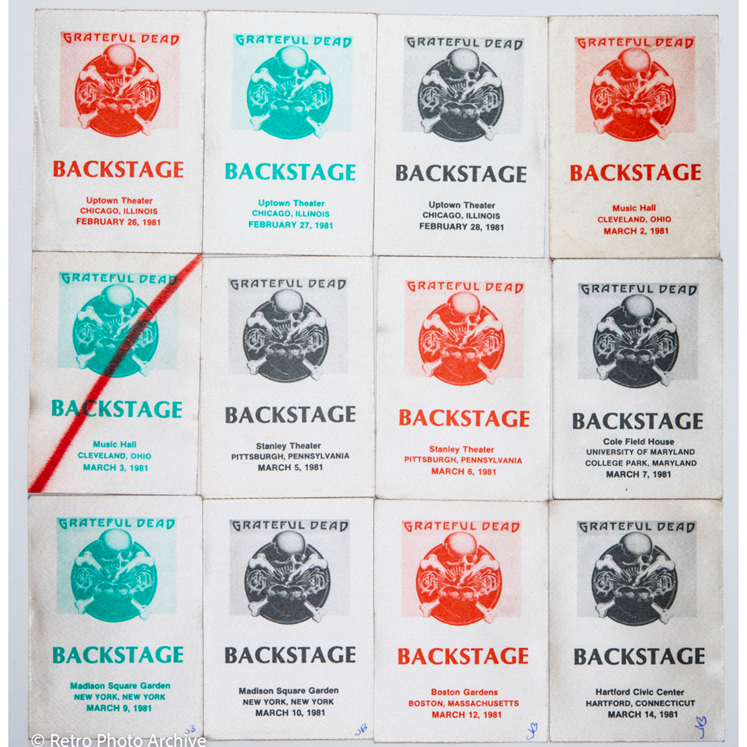 Dan Healy Backstage Passes (02/26/1981 - (03/14/1981) Bundle