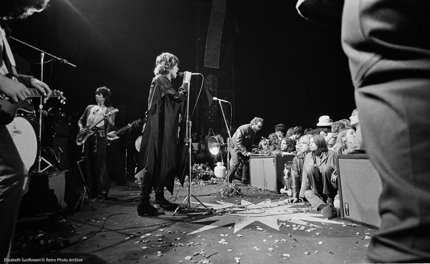 Elizabeth Sunflower: Rolling Stones, Altamont Speedway, 1969.