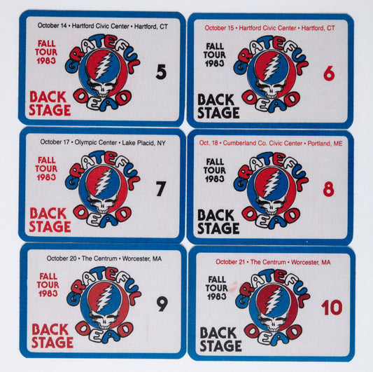 Robbie Taylor Backstage Passes (10/14/1983 - 10/21/1983) Bundle
