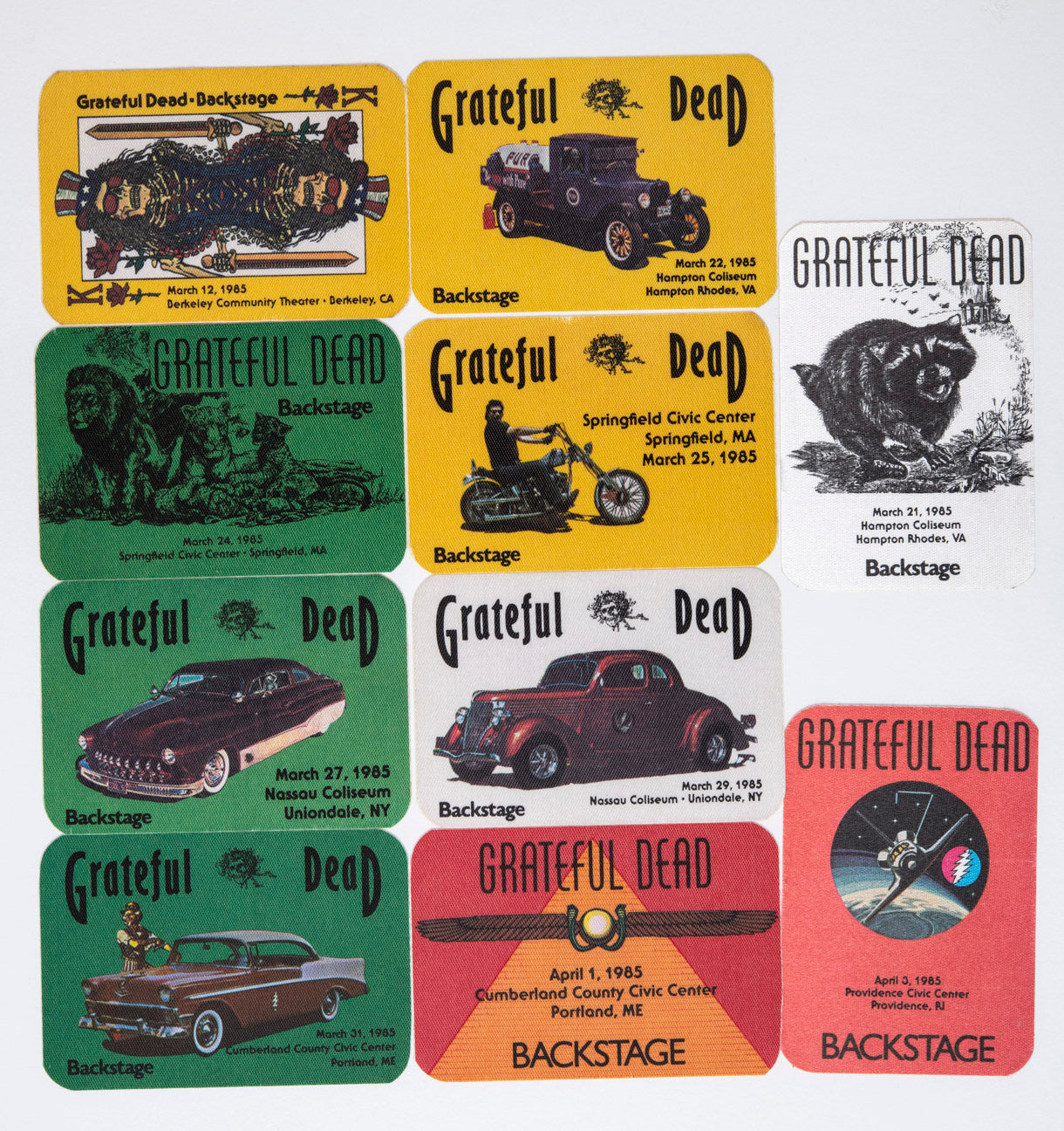 Robbie Taylor Backstage Passes (03/12/1985 - 04/03/1985) Bundle