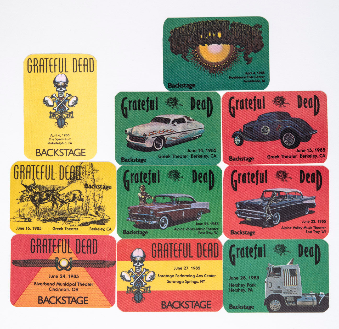 Robbie Taylor Backstage Passes (04/04/1985 - 06/28/1985) Bundle