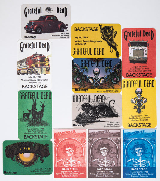 Robbie Taylor Backstage Passes (07/01/1985 - 09/12/1985) Bundle