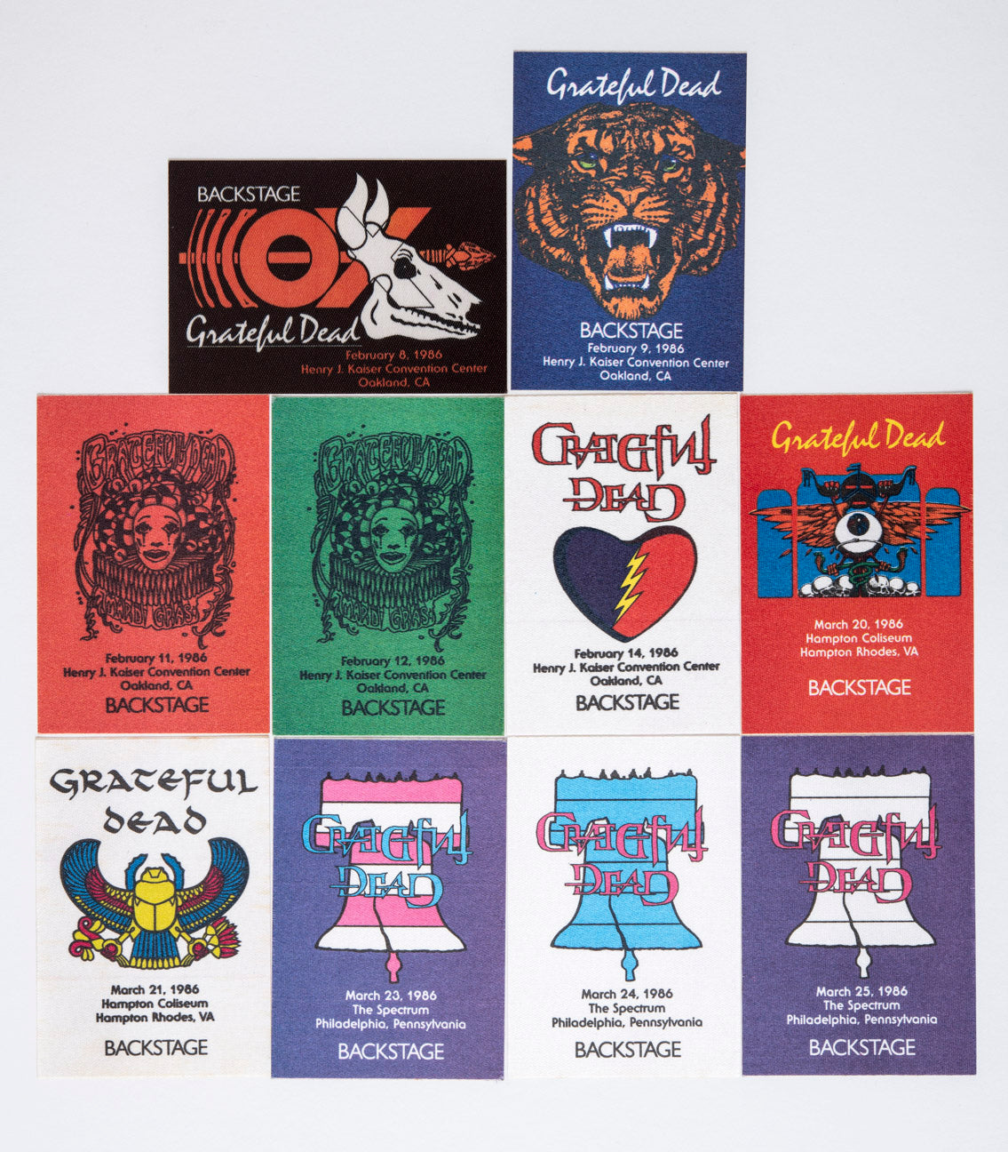 Robbie Taylor Backstage Passes (02/08/1986 - 03/25/1986) Bundle