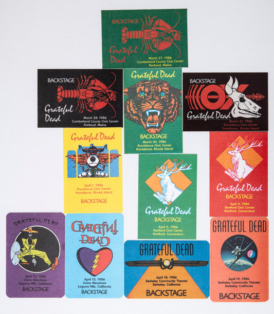 Robbie Taylor Backstage Passes (03/27/1986 - 04/19/1986) Bundle