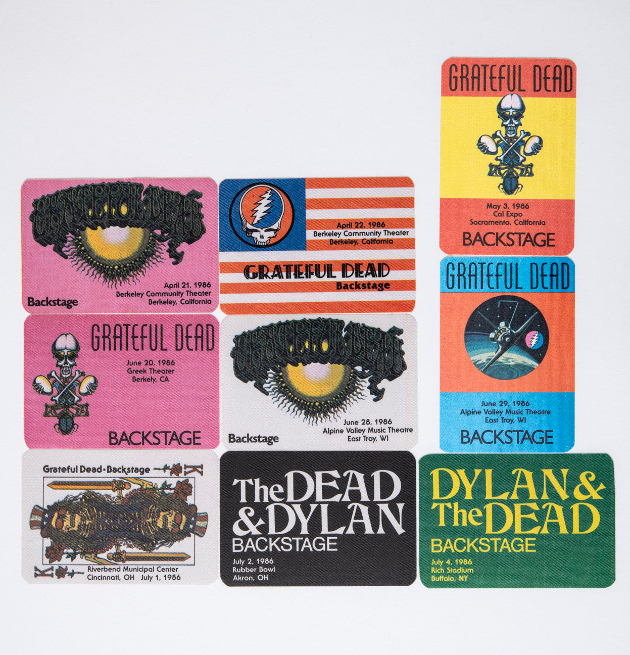 Robbie Taylor Backstage Passes (04/21/1986 - 07/04/1986) Bundle