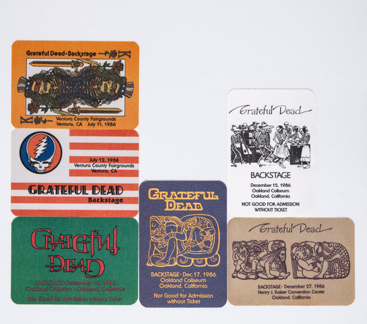 Robbie Taylor Backstage Passes (07/11/1986 - 12/27/1986) Bundle