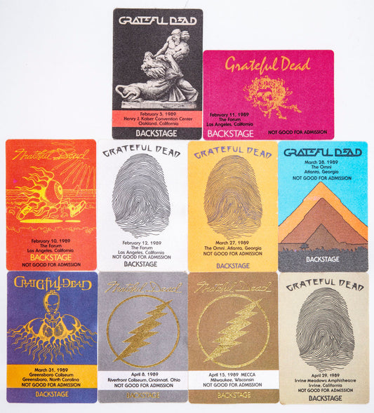 Robbie Taylor Backstage Passes (2/05/1989 - 4/29/1989) Bundle