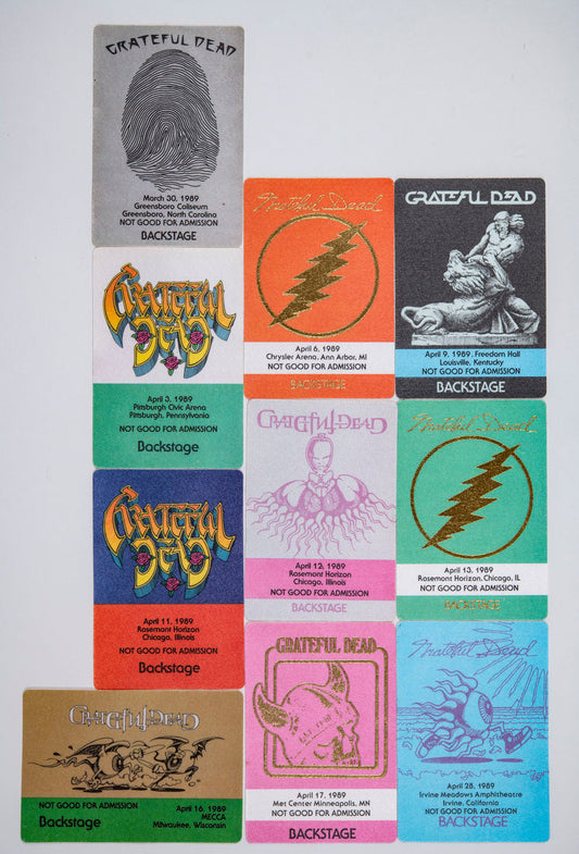 Robbie Taylor Backstage Passes (2/30/1989 - 4/28/1989) Bundle