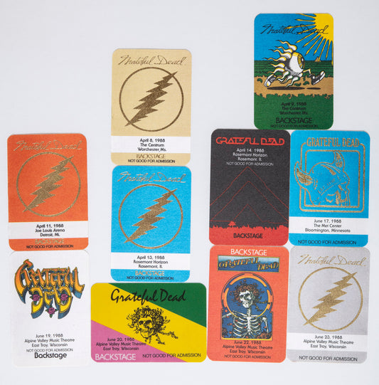 Robbie Taylor Backstage Passes (04/08/1988 - 06/23/1988) Bundle