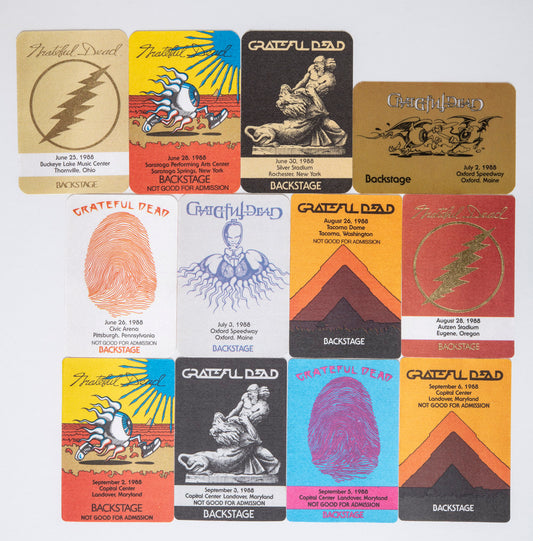 Robbie Taylor Backstage Passes (06/25/1988 - 09/06/1988) Bundle