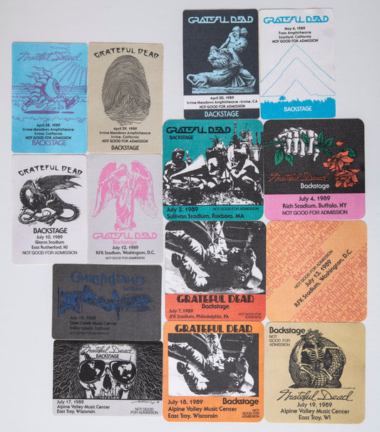 Robbie Taylor Backstage Passes (04/28/1989 - 07/19/1989) Bundle