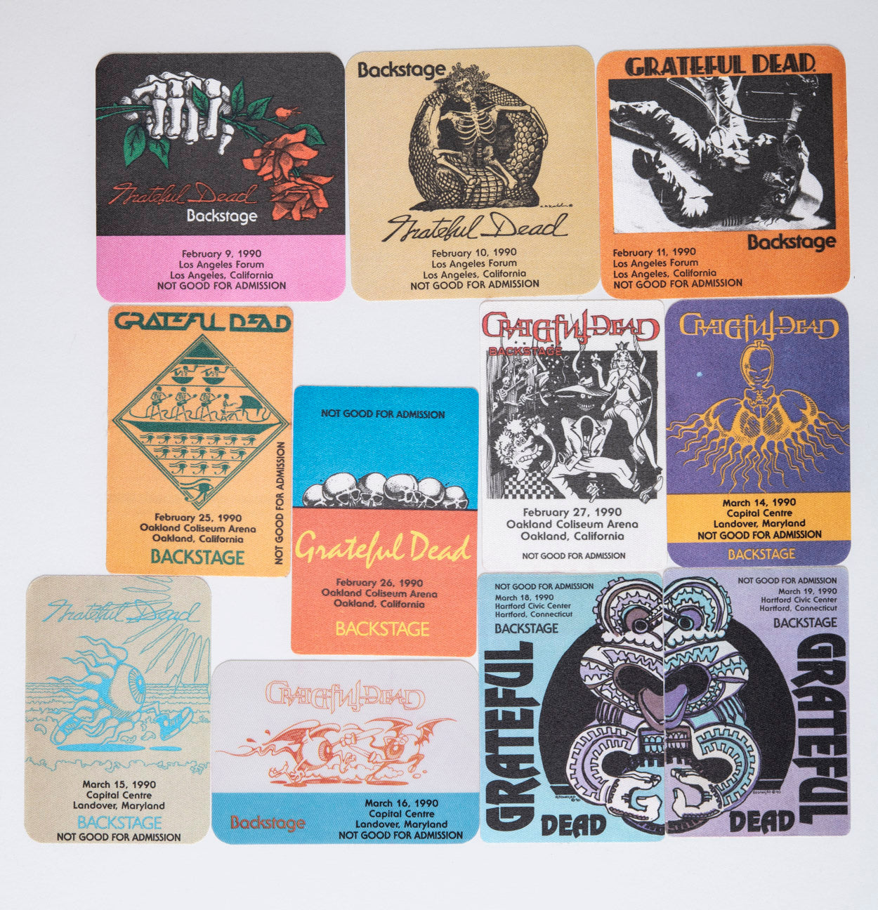 Robbie Taylor Backstage Passes (02/09/1990 - 03/19/1990) Bundle