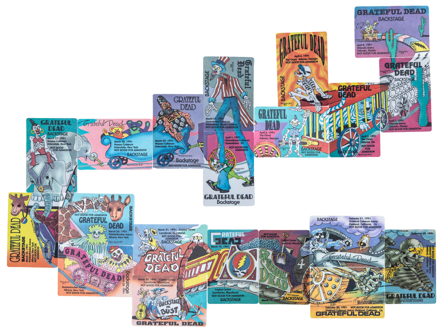 Robbie Taylor Backstage Passes (02/19/1991 - 04/08/1991) Bundle