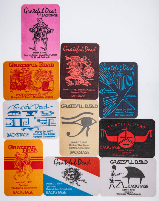 Robbie Taylor Backstage Passes (3/01/1987 - 4/04/1987) Bundle