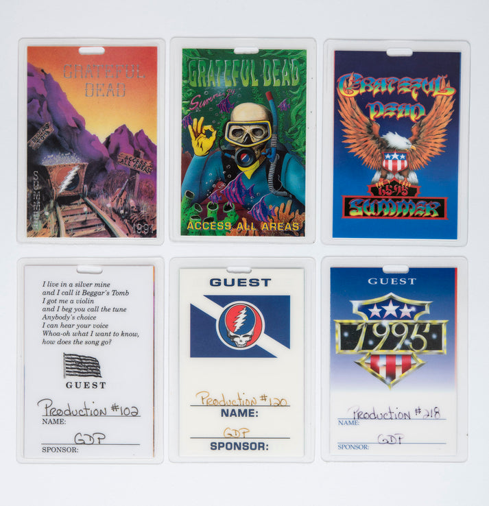 Robbie Taylor Summer 1991, 1994 & 1995 Backstage Laminates – Rock Out Books
