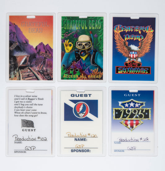 Robbie Taylor Summer 1991, 1994 & 1995 Backstage Laminates
