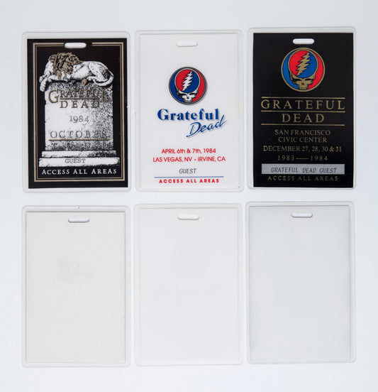 Robbie Taylor 1983 & 1984 Backstage Laminates
