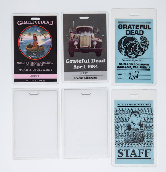 Robbie Taylor 1984 & 1987 Backstage Laminates