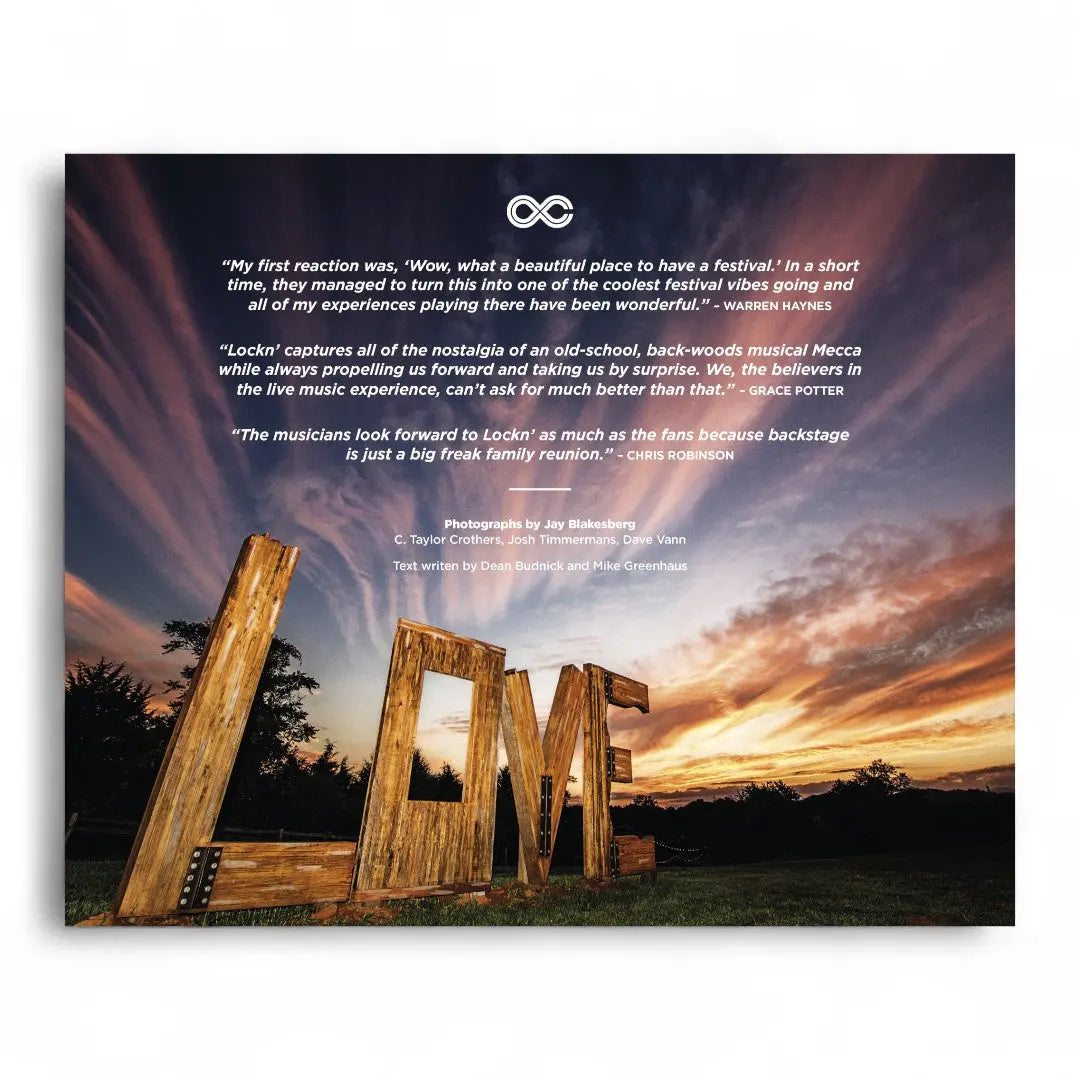 LOCKN' Festival Photo Book: Vol. 1 (2013 & 2014) - Back