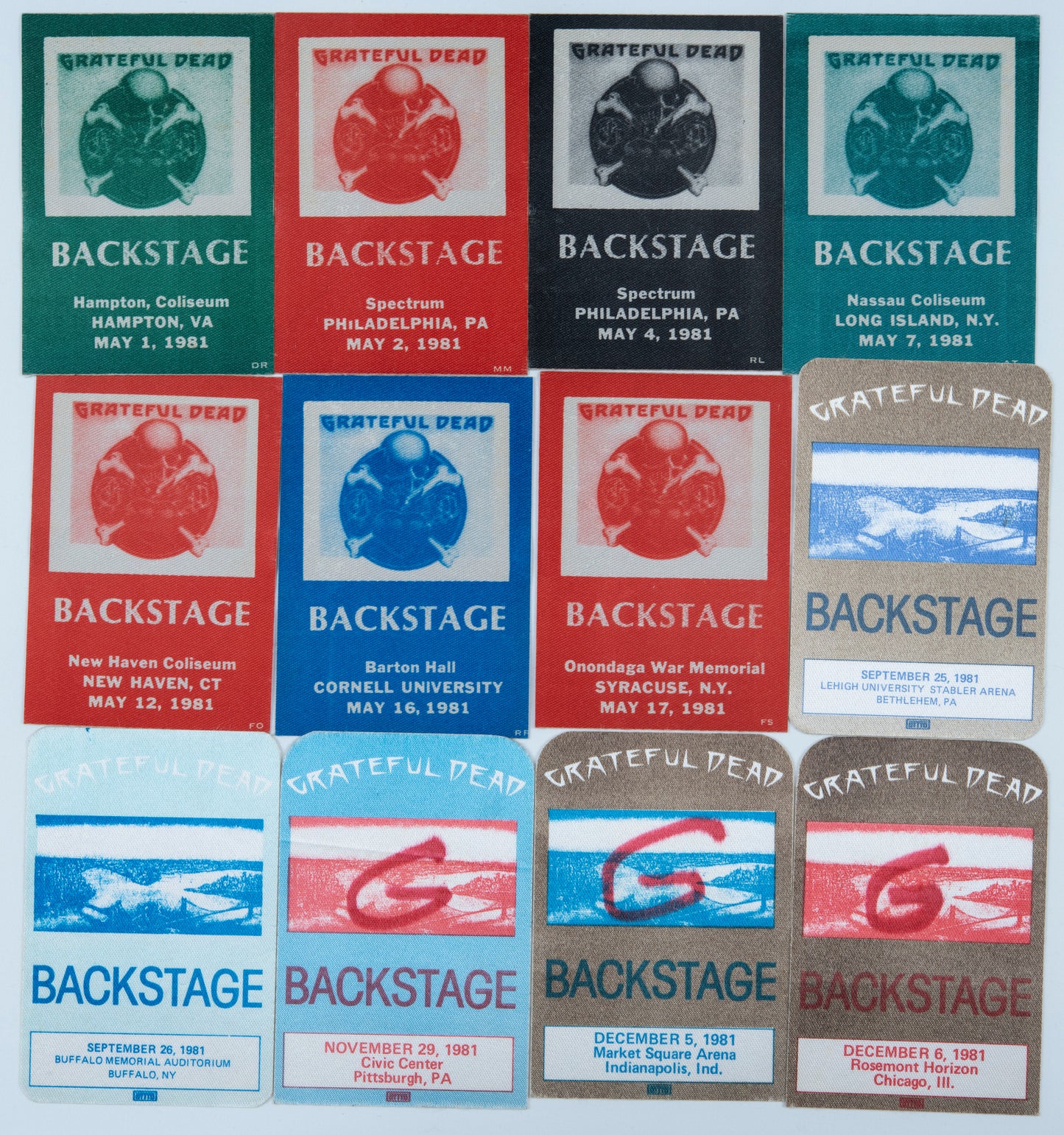 Dan Healy Backstage Passes (5/1/1981 - 12/6/1981) Bundle
