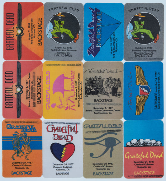 Dan Healy Backstage Passes (8/11/1987 - 12/31/1987) Bundle