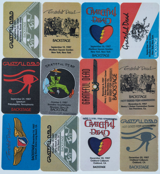 Dan Healy Backstage Passes (9/8/1987 - 12/30/1987) Bundle