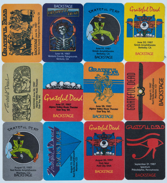 Dan Healy Backstage Passes (6/13/1987 - 9/21/1987) Bundle 2