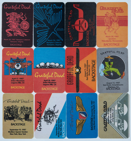 Dan Healy Backstage Passes (3/23/1987 - 11/15/1987) Bundle