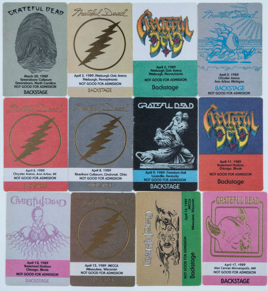 Dan Healy Backstage Passes (3/30/1989 - 4/17/1989) Bundle