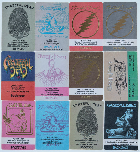 Dan Healy Backstage Passes (3/30/1989 - 4/30/1989) Bundle
